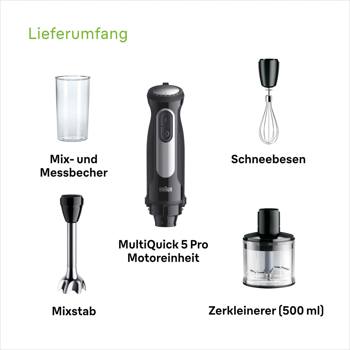 Braun Stabmixer MultiQuick 5 Pro MQ55236M