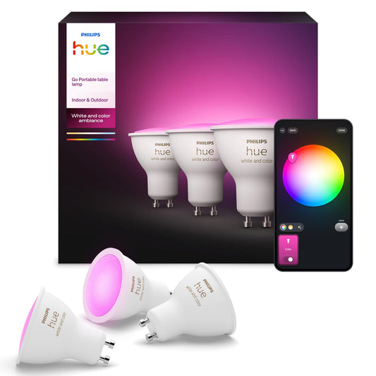 Philips Hue White & Color Ambiance GU10 3-Pack (929003666503)