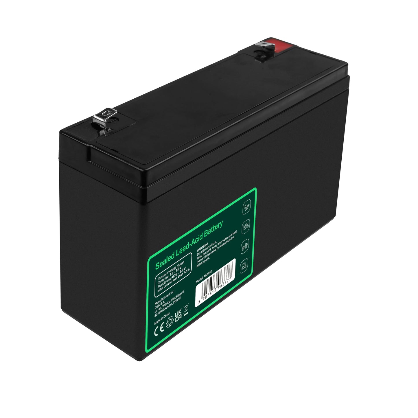 Green Cell AGM 6V 15Ah Battery VRLA Lead Battery Lead Battery Replacement Battery Gel Battery Battery Cycle Resistant Unmanned Toy Electric Toy Alarm Emergency Power Children's Vehicles Children's Quad - AGM40