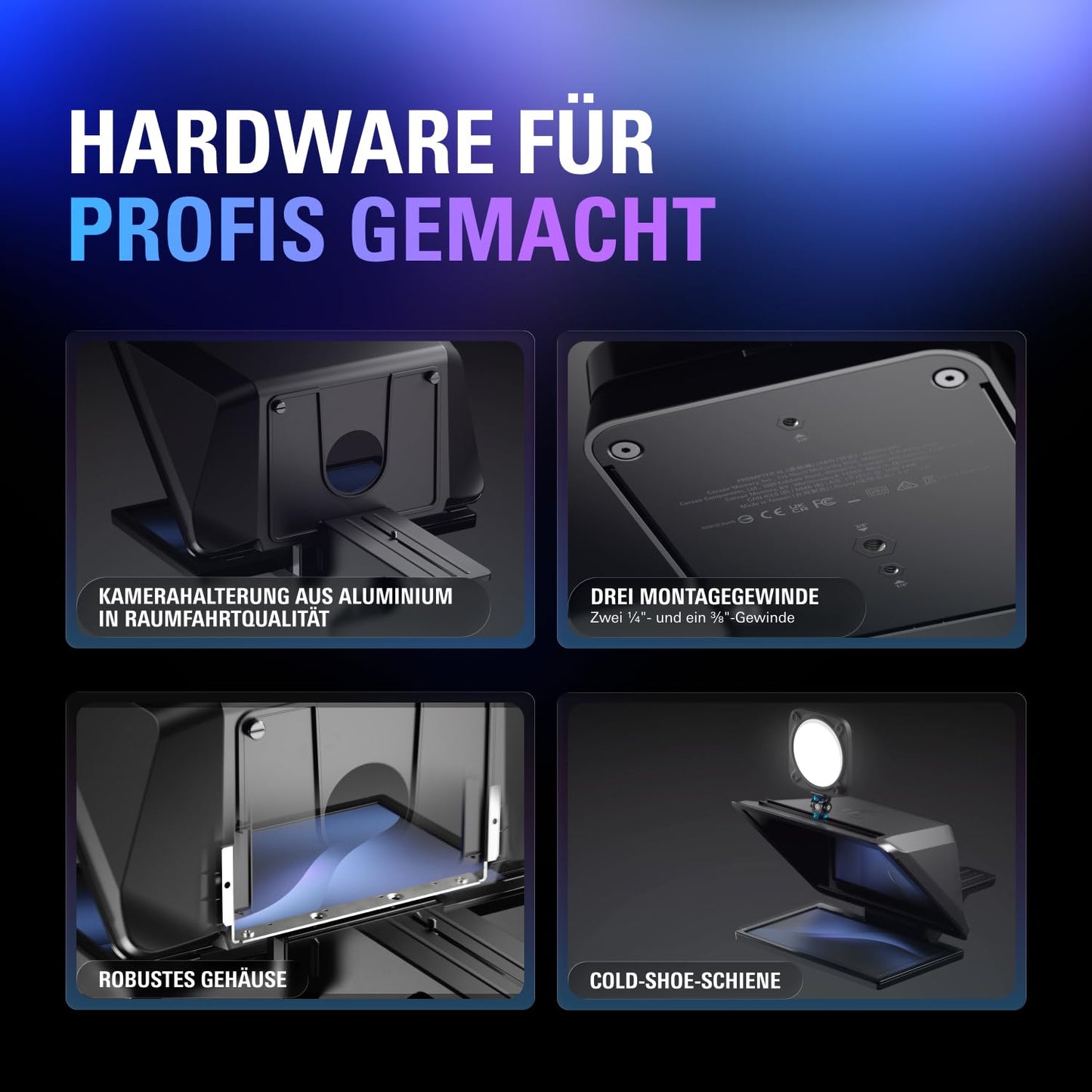 Elgato Prompter XL, full-size teleprompter, removable - 20WAG9901