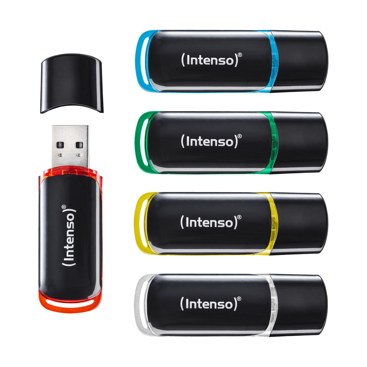 Intenso USB Stick Business Line Multipack 16GB 5-Pack – USB 2.0 High Speed USB-A Flash Drive – up to 28 MB/s – compatible with Windows & Mac - 3511575