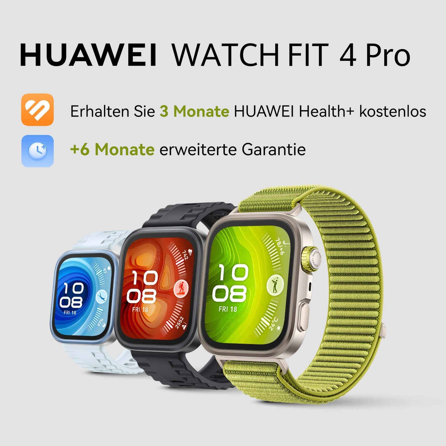 HUAWEI Watch FIT 4 Pro Smartwatch + FreeBuds SE 2 Black, GPS, Fitness Tracker with Sleep Monitoring & ECG Analysis, 3000 Nits, Up to 10 Days Battery Life, Android & iOS Compatible, 5ATM, Black