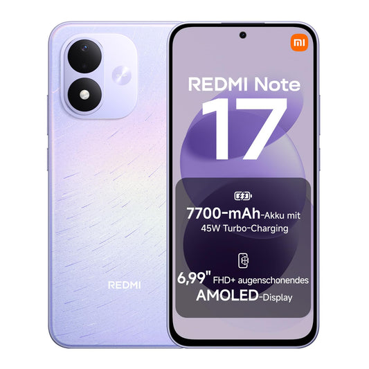 REDMI Note 17, Smartphone 6+256 GB, Celestial Purple, 7700 mAh Akku