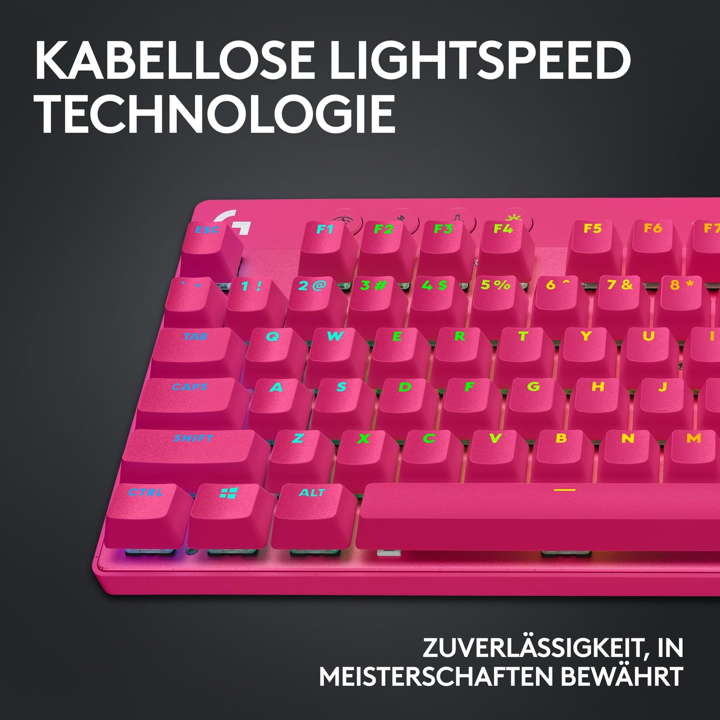 Logitech G PRO X TKL LIGHTSPEED Magenta (920-012155)
