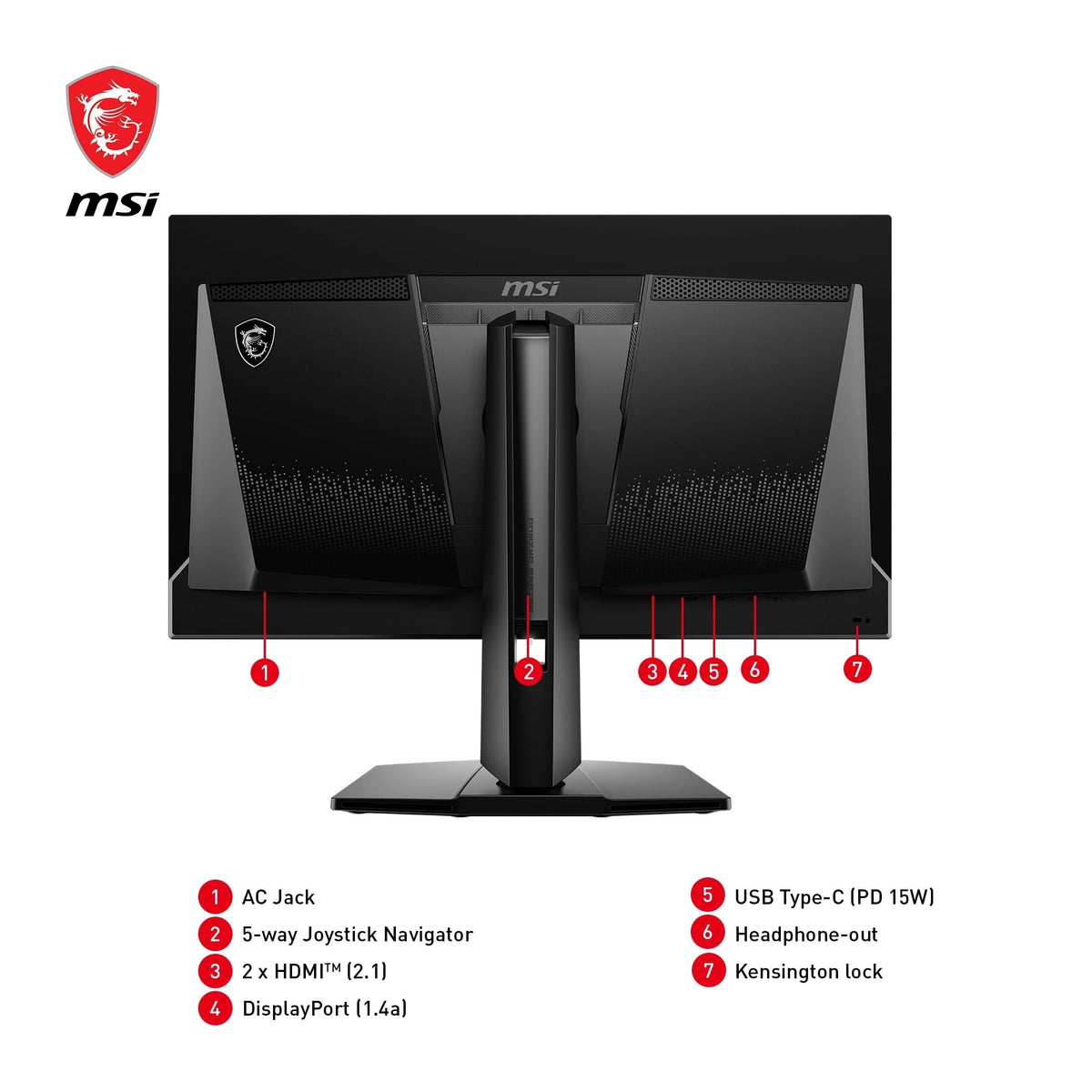 MSI MAG 271QPX QD-OLED Monitor de Gaming de 26.5 inch WQHD - 2560 x 1440 Panou Quantum Dot OLED, 360Hz / 0.03ms, 99.1% DCI-P3, ΔE≤2, DisplayHDR True Black 400 - DP 1.4a, HDMI 2.1, USB Type-C - 9S6-3CD89T-001