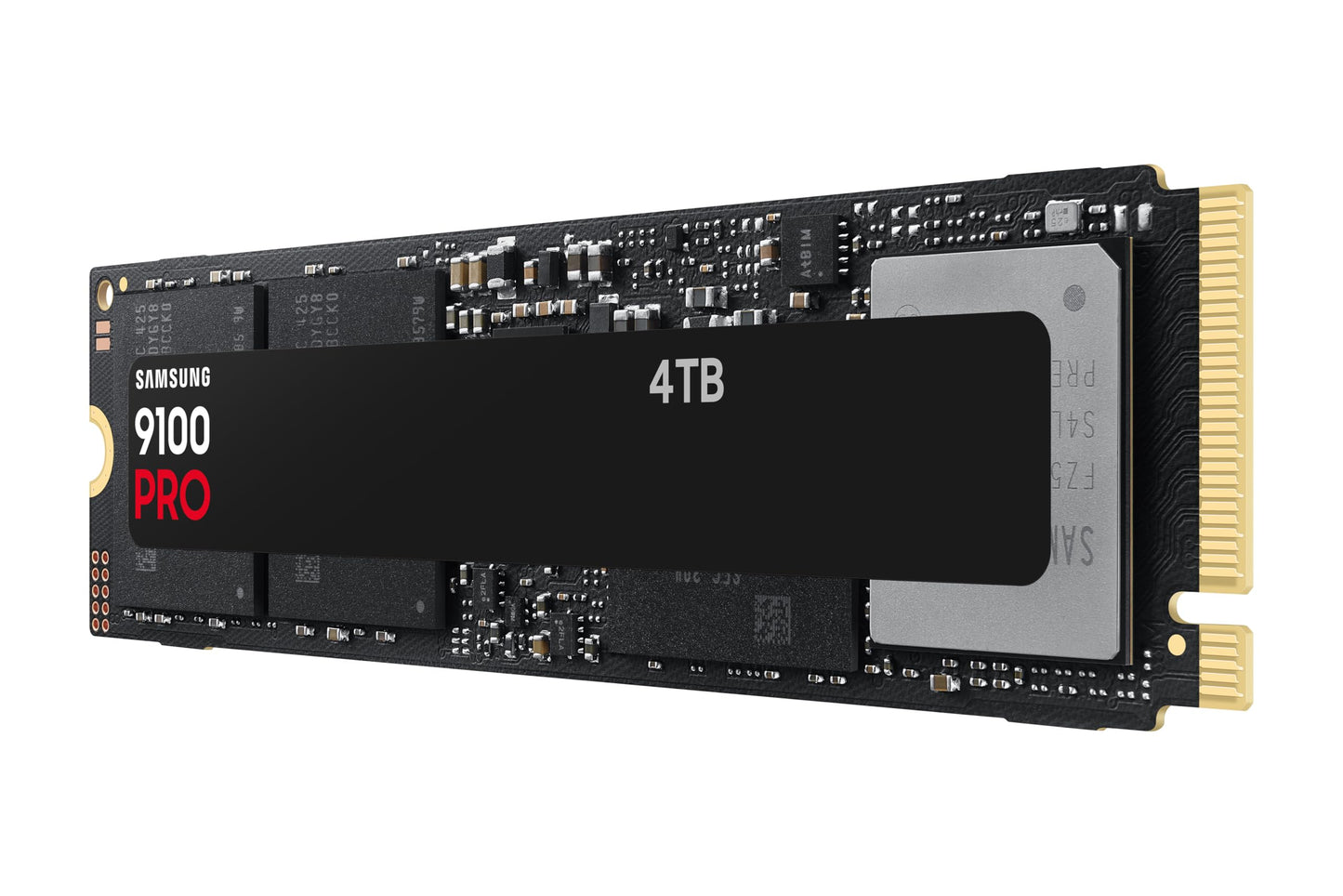 Samsung 9100 PRO NVMe M.2 SSD, 4TB, PCIe 5.0, 14,800 MB/s Read, 13,400 MB/s Write, Internal SSD for Gaming, Video Editing and AI, Black, MZ-VAP4T0BW
