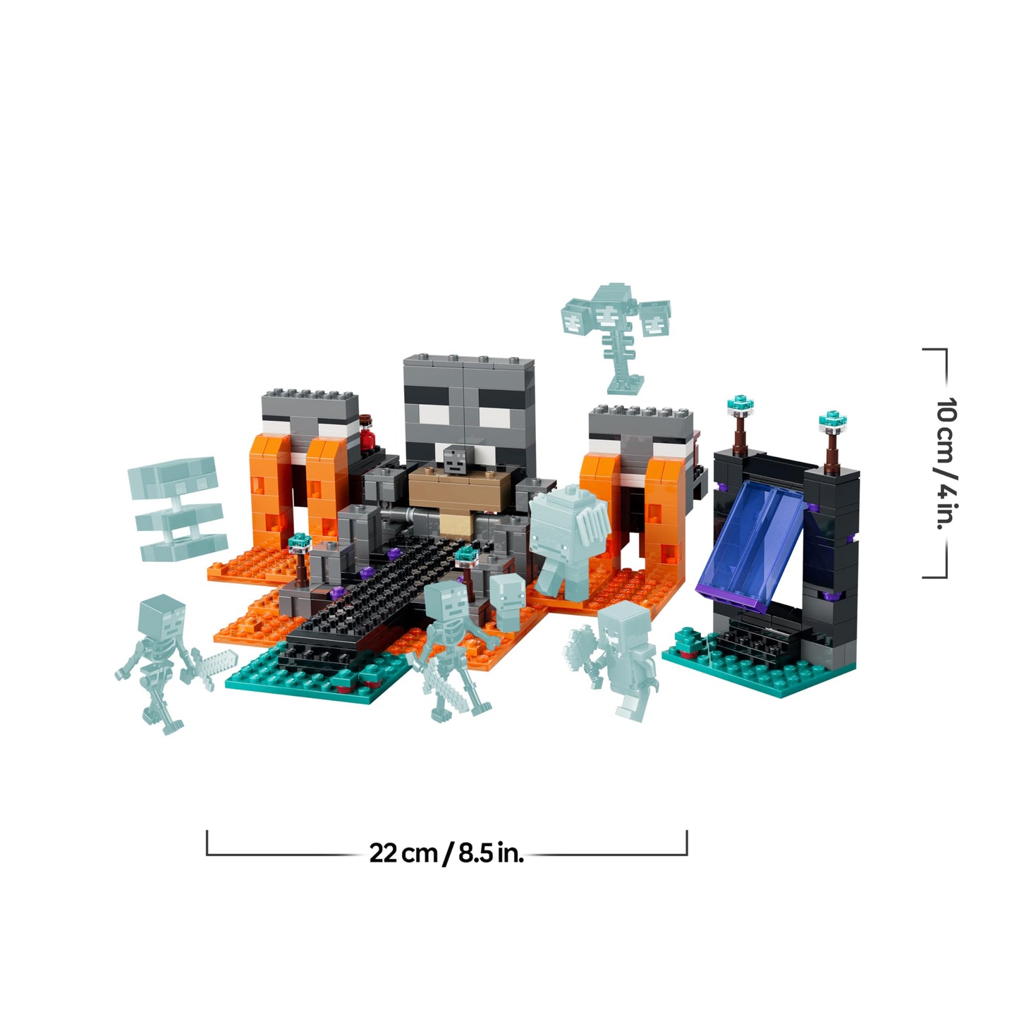 LEGO Minecraft Duel with the Wither - Gift for young gamers - Merchandising for fans - Minecraft - Building set with many creatures and workbench for boys and girls aged 8 and up - 21590