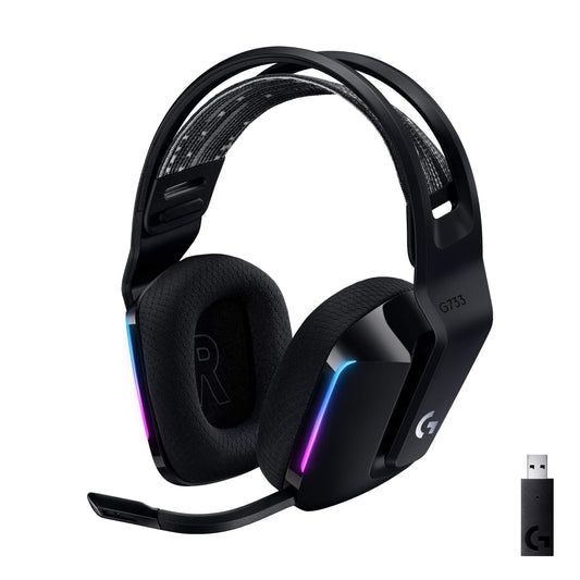 Logitech G G733 Lightspeed Headsets, Black - 981-000864