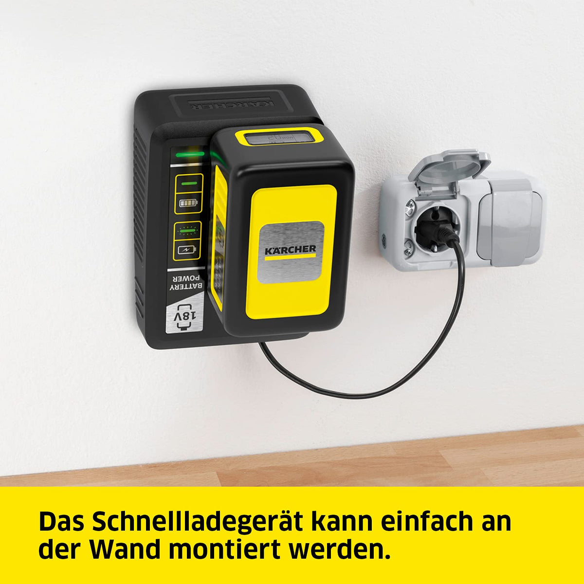 Kärcher 18 V Starter Kit 18/50, 5 Ah Battery with Fast Charger, Lithium-Ion, for Battery Power Platform, Black - 2.445-063.0