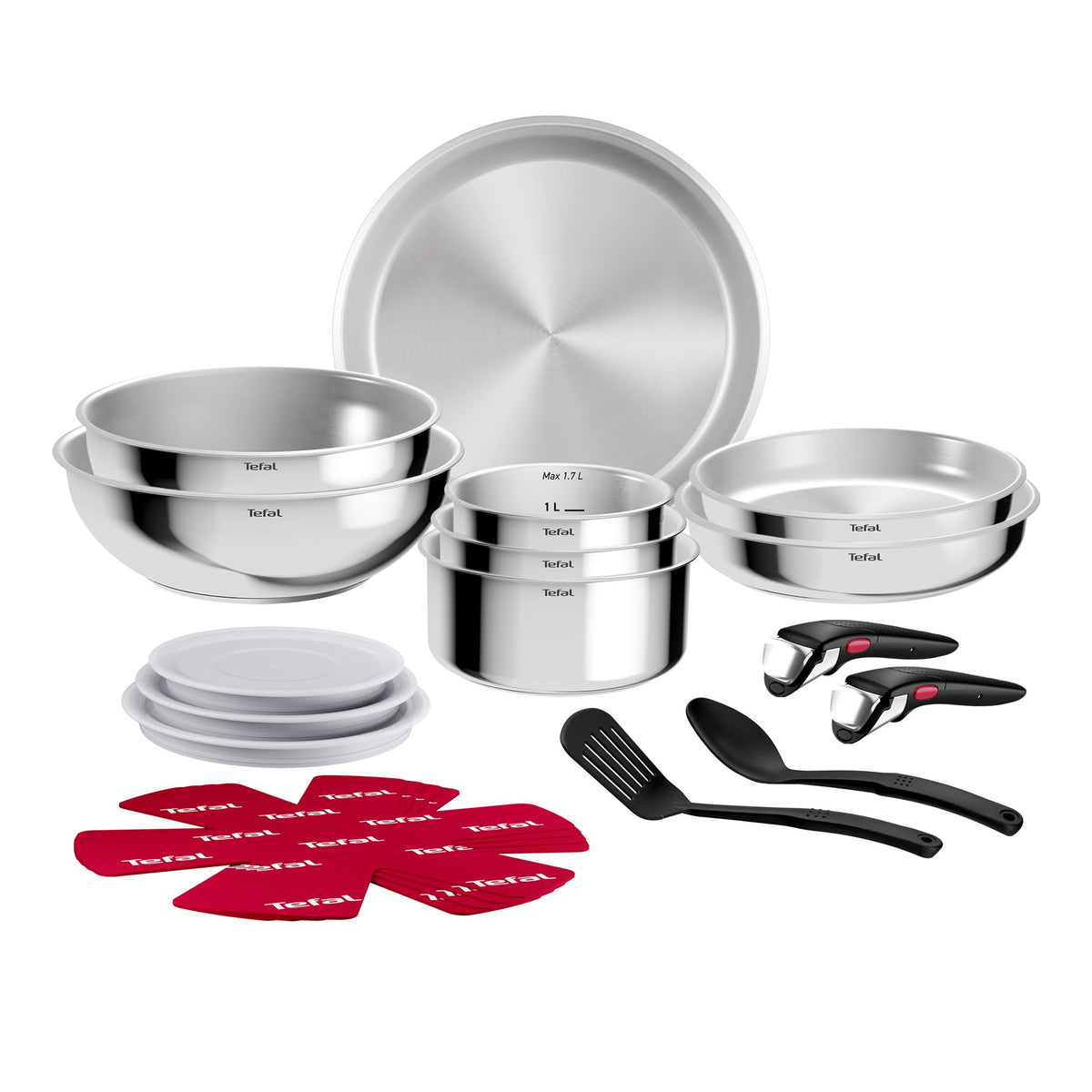 Tefal Ingenio Comfort Max oțel inoxidabil neacoperit - L968SJ34