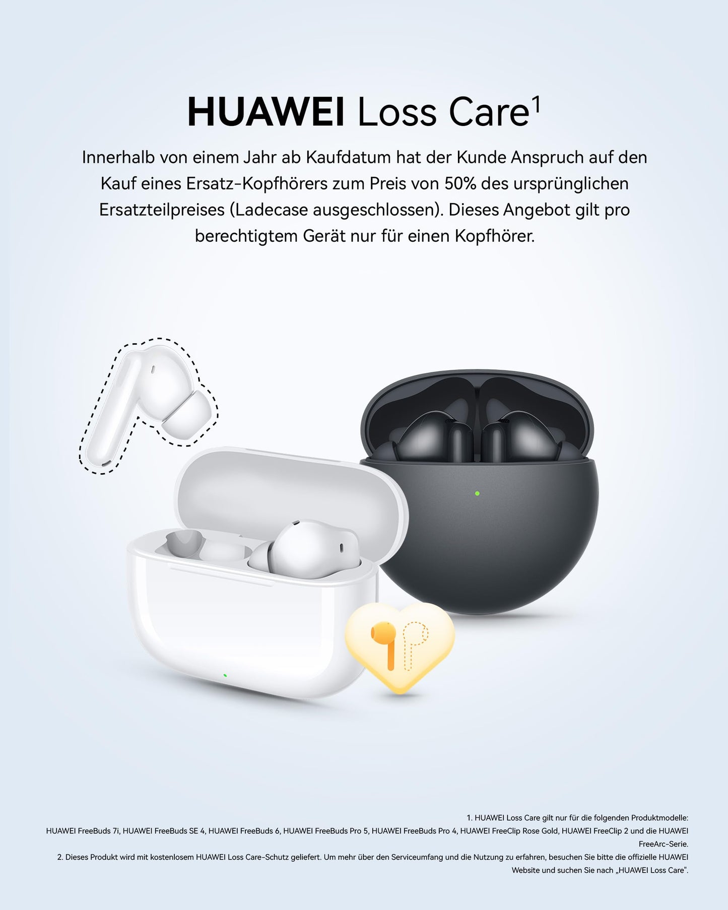 HUAWEI FreeBuds 7i Wireless Headphones, Intelligent Active Noise Cancellation 4.0, Unlimited Spatial Audio, iOS & Android, 4 Eartips for Comfortable Fit, 30 Months Warranty, Black - Conch-T010