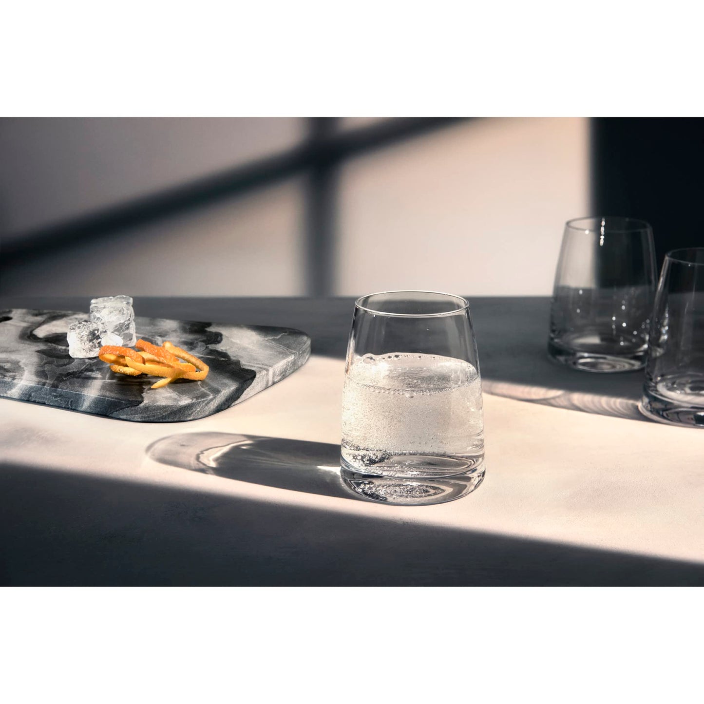WMF Kineo water glasses set of 4, drinking glasses, tumbler 325ml, crystal glass, thin drinking rim, ergonomic shape, dishwasher safe - 907402040