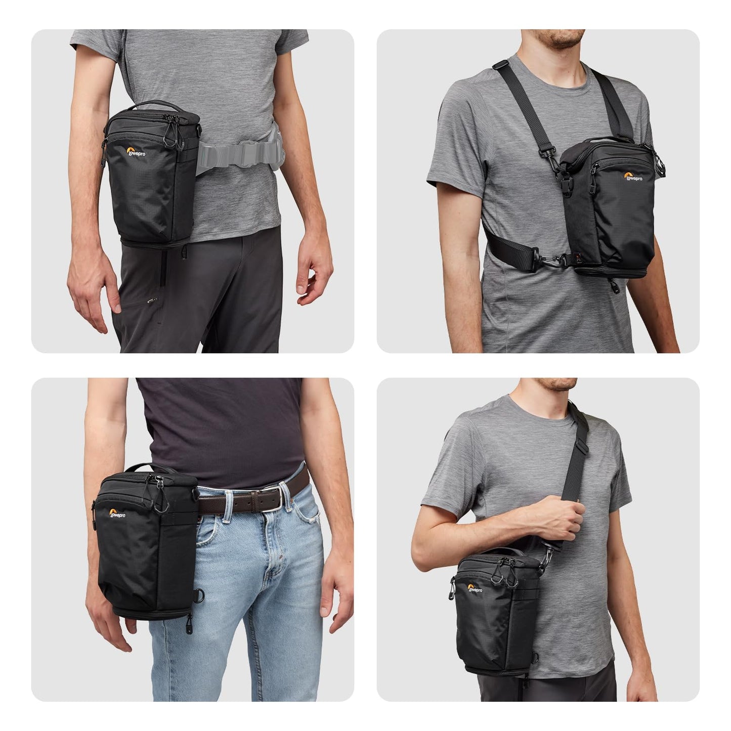 Lowepro ProTactic TLZ 70 Slim AW III toploader camera bag for mirrorless DSLR, volume: 4 l, dimensions: 31x10.5x14 cm, for cameras with attached lens, mod. Shoulder bag, for photographers/videographers - LP37498-PWW