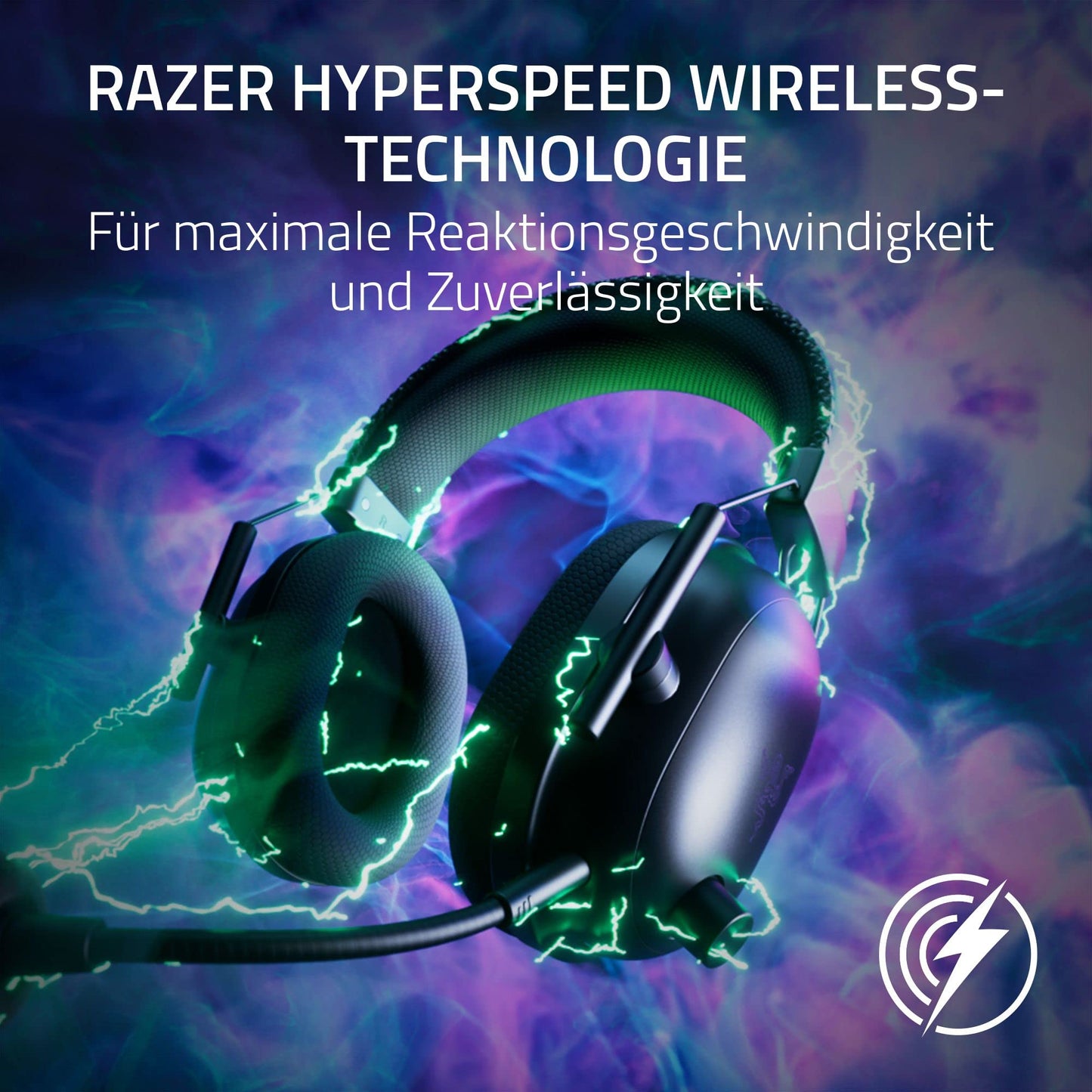 Razer BlackShark V2 Pro (2023) for PC - Premium Wireless Esports Headset (HyperClear Super Wideband Microphone, Triforce Titanium 50mm Driver, HyperSpeed Wireless Technology, 70 Hours) Black - RZ04-04530100-R3M1