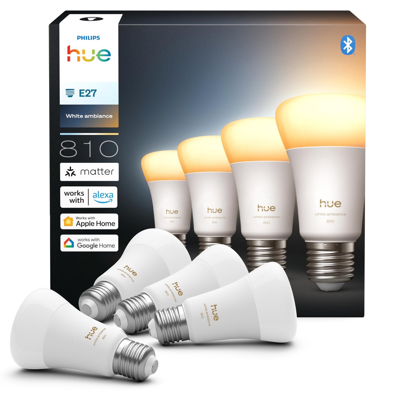 Philips Hue Smart LED A60 Lampe - 929003854808