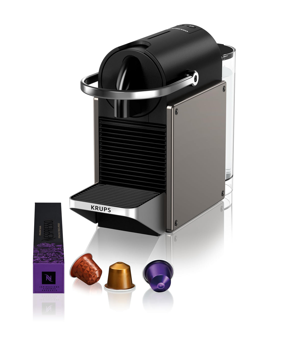 NESPRESSO KRUPS Pixie Titan Original Capsule Machine XN306TK