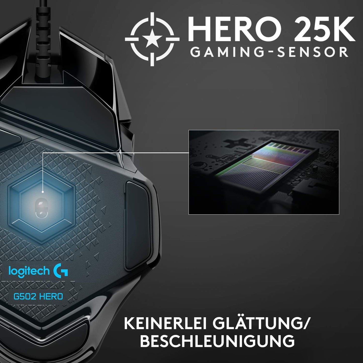 Logitech G502 HERO high-performance gaming mouse + Red Bull Energy Drink