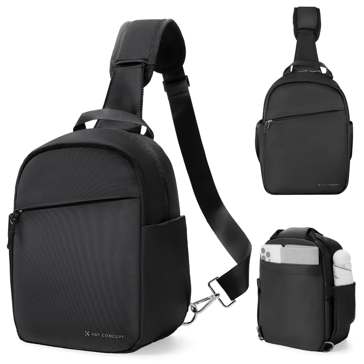 K&F CONCEPT Geantă pentru cameră, Geantă tip sling pentru cameră Rucsac foto mic - JPKF13.171US