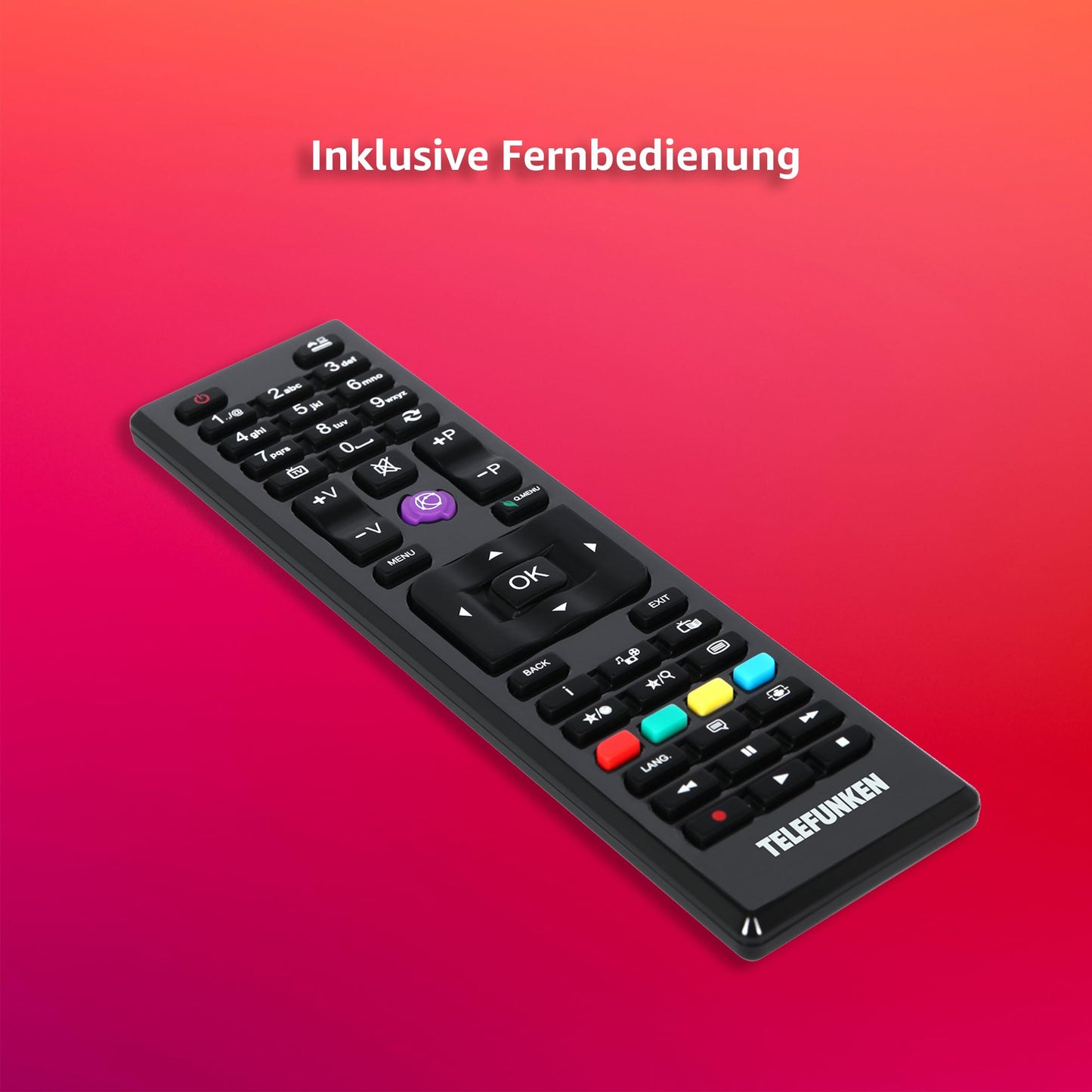 TELEFUNKEN XH24O550M TV 24 inch HD-Ready LED TV with 60 cm screen diagonal and integrated triple tuner, black (2026)