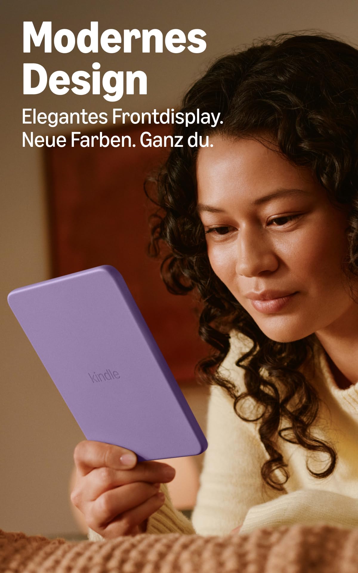 Amazon Kindle 16 GB (Latest Generation), now thinner, lighter, and faster, 6-inch display, with ads - Bright Purple - Z8PC57