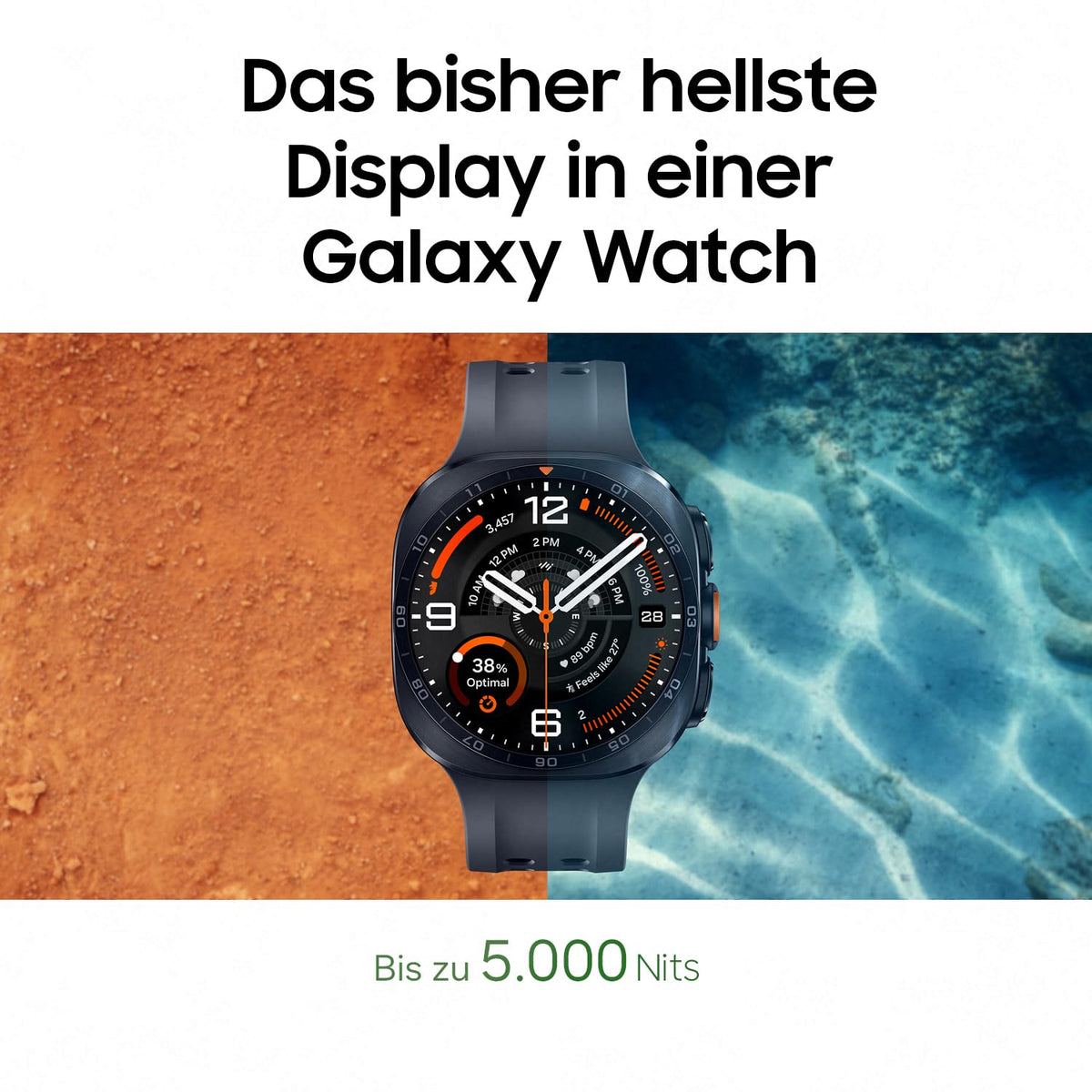 Samsung Galaxy Watch Ultra2 Smartwatch, 47 mm, LTE, Titanium Silver - SM-L715FZSAEUB