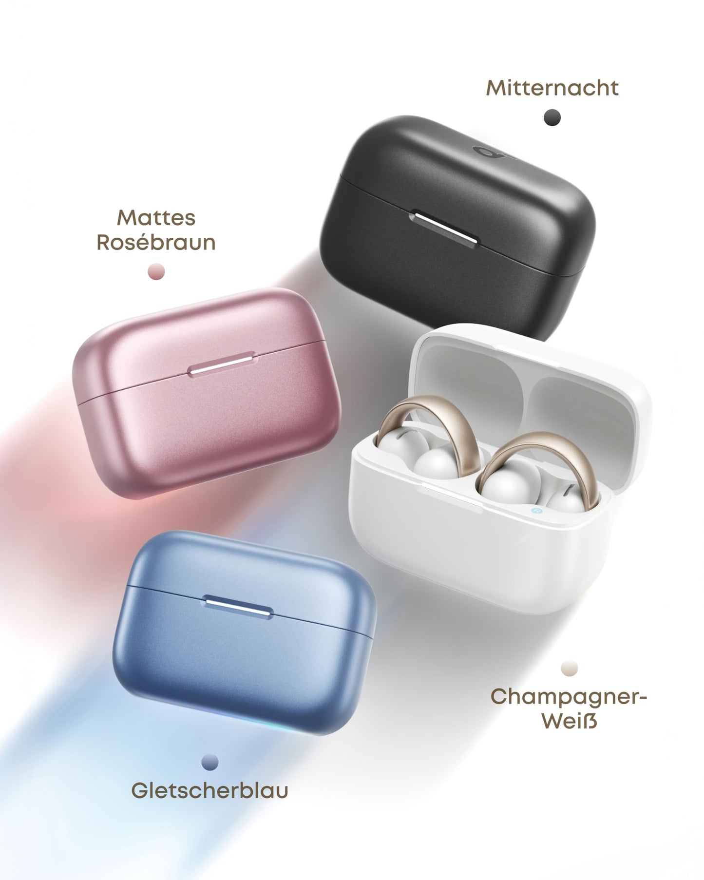 soundcore by Anker AeroClip, open-ear headphones, open-ring design, Hi-Res - A3388