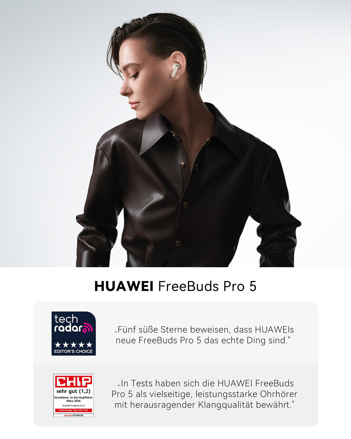 HUAWEI FreeBuds Pro 5 Wireless Bluetooth Headphones, Dark Blue - Sax-T110