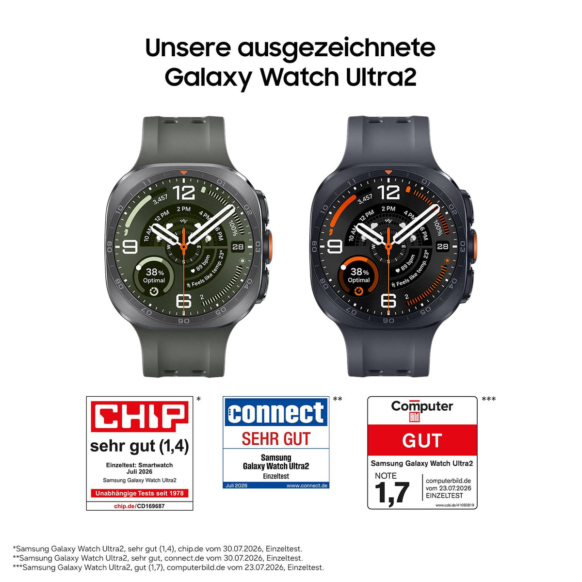 Samsung Galaxy Watch Ultra2 Smartwatch, 47 mm, LTE, Titanium Silver - SM-L715FZSAEUB