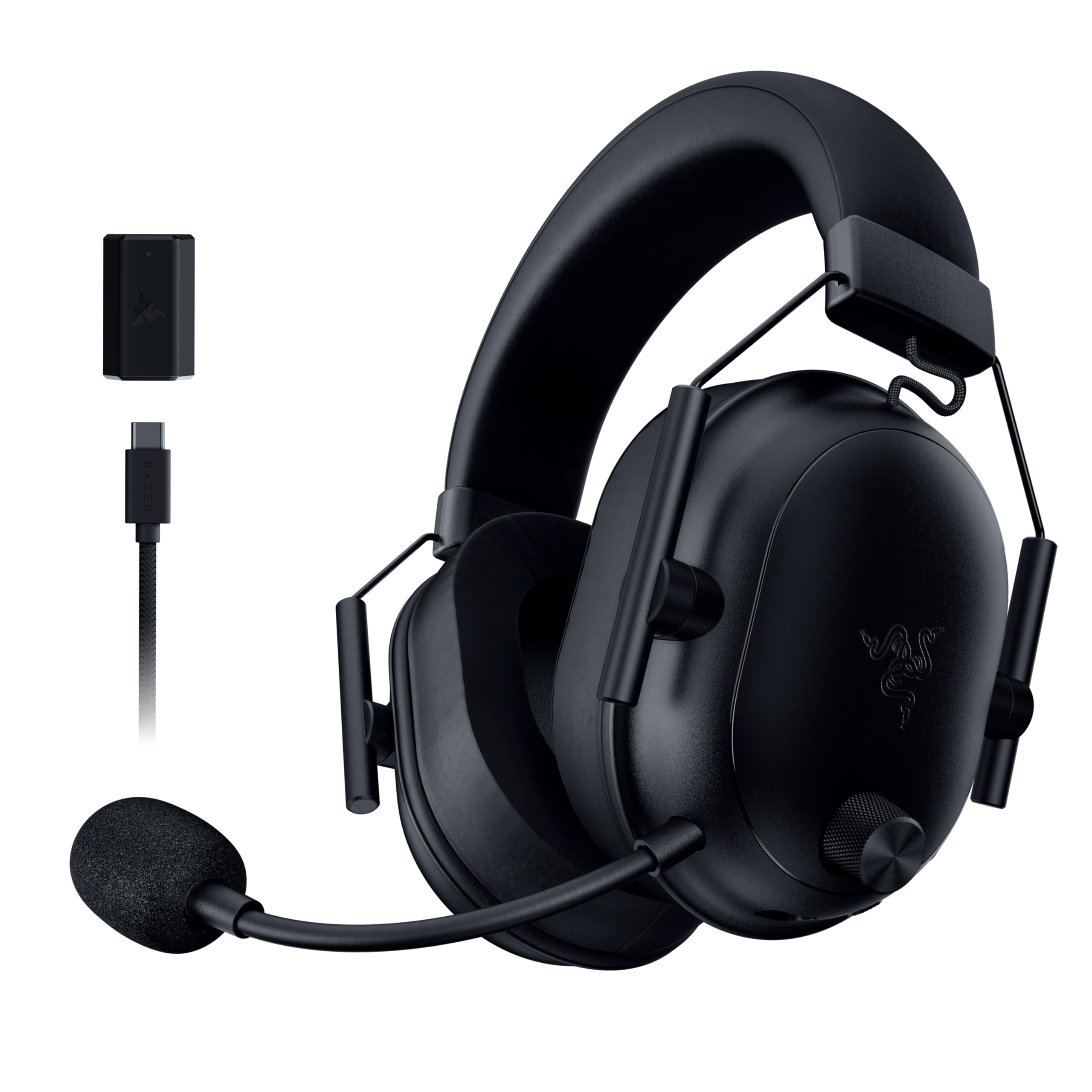 Razer BlackShark V2 HyperSpeed for PC - Wireless ultra-light e-sports gaming headset (280g, HyperClear super wideband microphone, TriForce Titanium 50mm driver, Bluetooth) Black - RZ04-04960100-R3M1