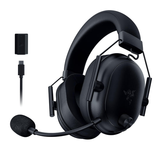 Razer BlackShark V2 HyperSpeed for PC - Wireless ultra-light e-sports gaming headset (280g, HyperClear super wideband microphone, TriForce Titanium 50mm driver, Bluetooth) Black - RZ04-04960100-R3M1