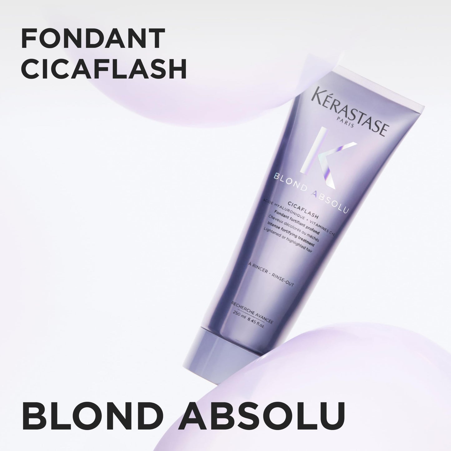 Kérastase Blond Absolu, conditioner for dry and bleached or highlighted hair, against hair breakage and split ends, with hyaluronic acid, Cicaflash conditioner, 250 ml - 3474636692361