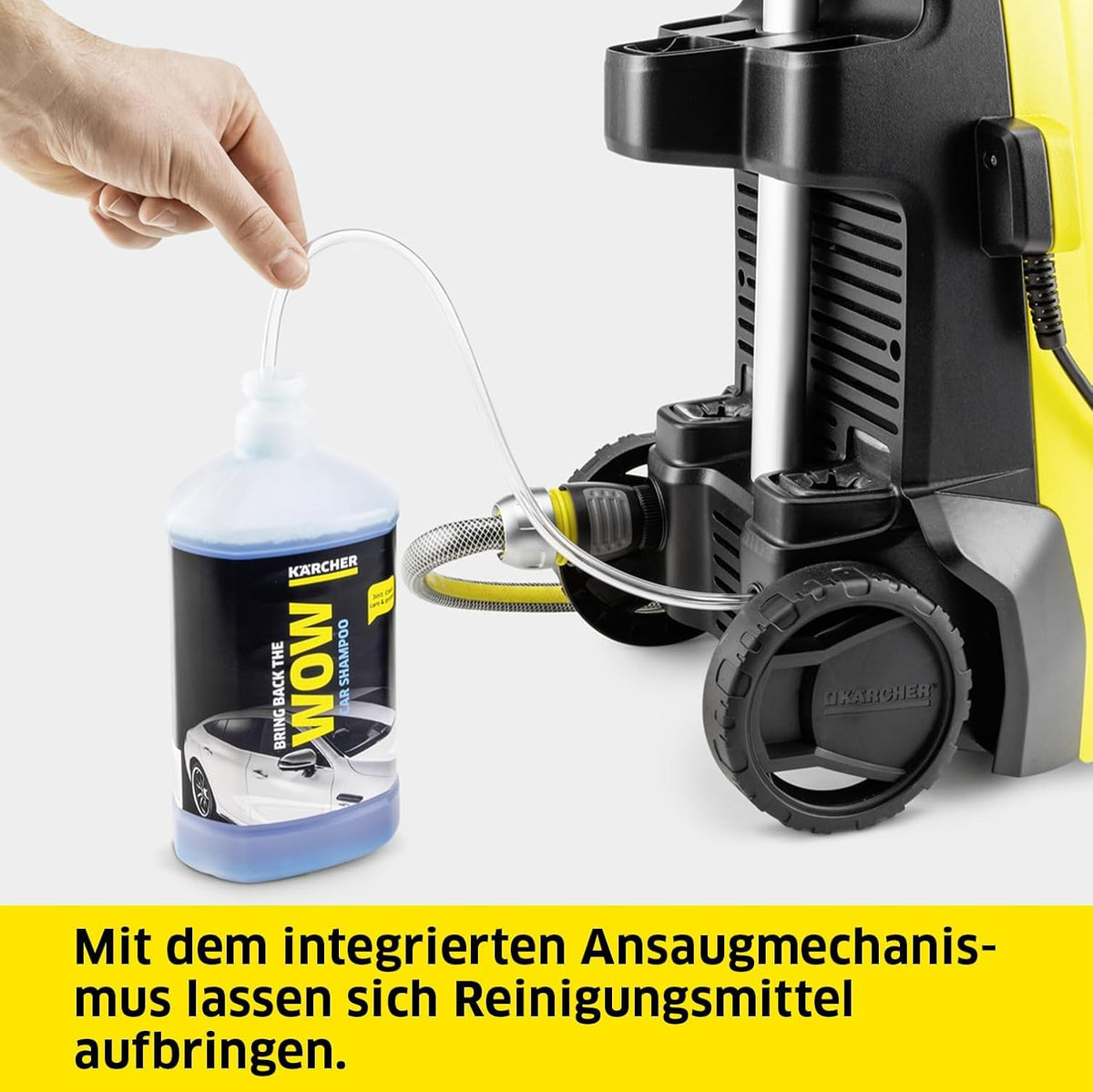 Kärcher High Pressure Cleaner K 4 Classic Home, Pressure: max. 130 bar, Flow Rate: 420 l/h, Area Coverage: 30 m²/h, Water Filter, Weight: 4.6 kg, High Pressure Gun, Dirt Blaster, Spray Lance, Home Kit - 1.679-423.0