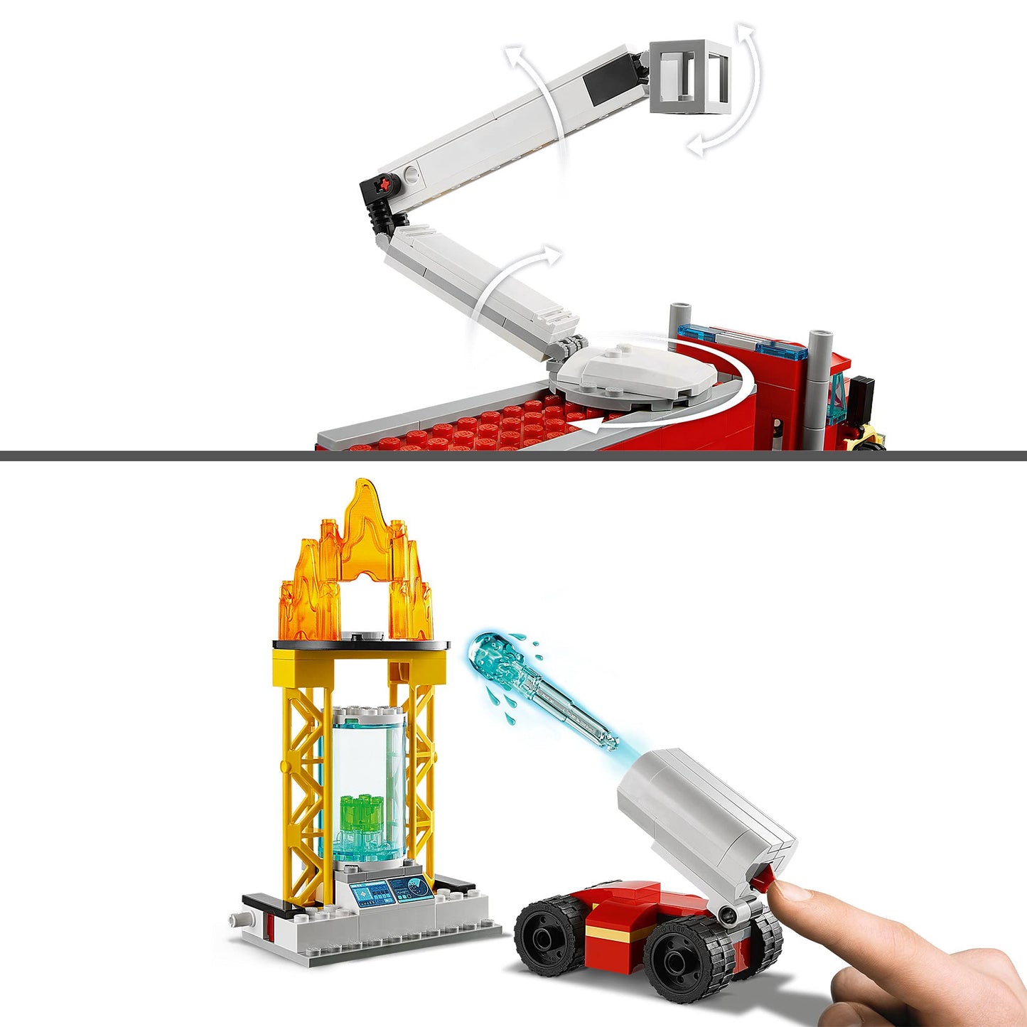 LEGO 60282 City Mobile Fire Department Operations Center with Toy Fire Engine, Fire Station for Boys and Girls Ages 6 and Up, Gift Set