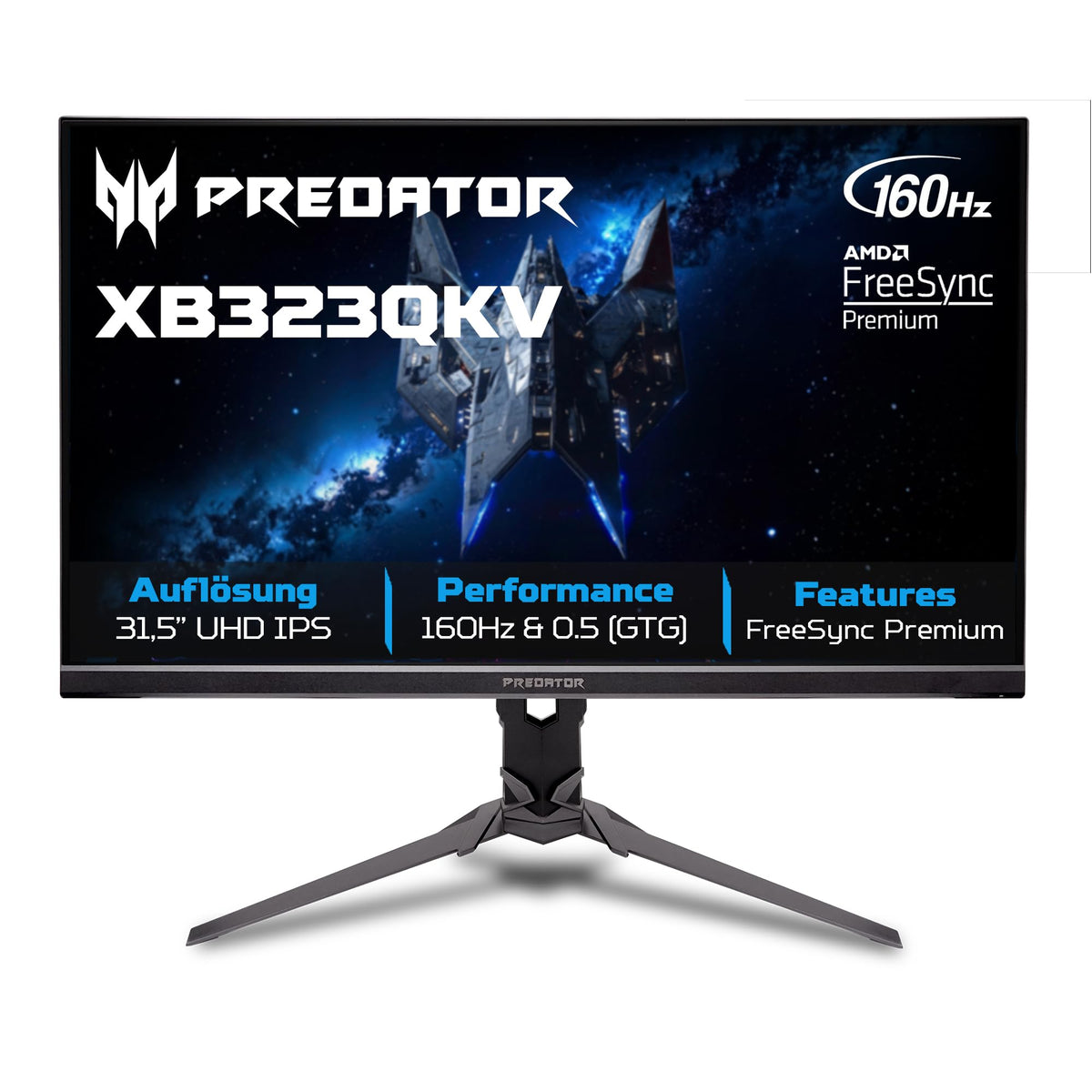 Predator XB323QKV4 Monitor de Gaming 4K 32 Zoll (80 cm ecran), 320Hz DFR