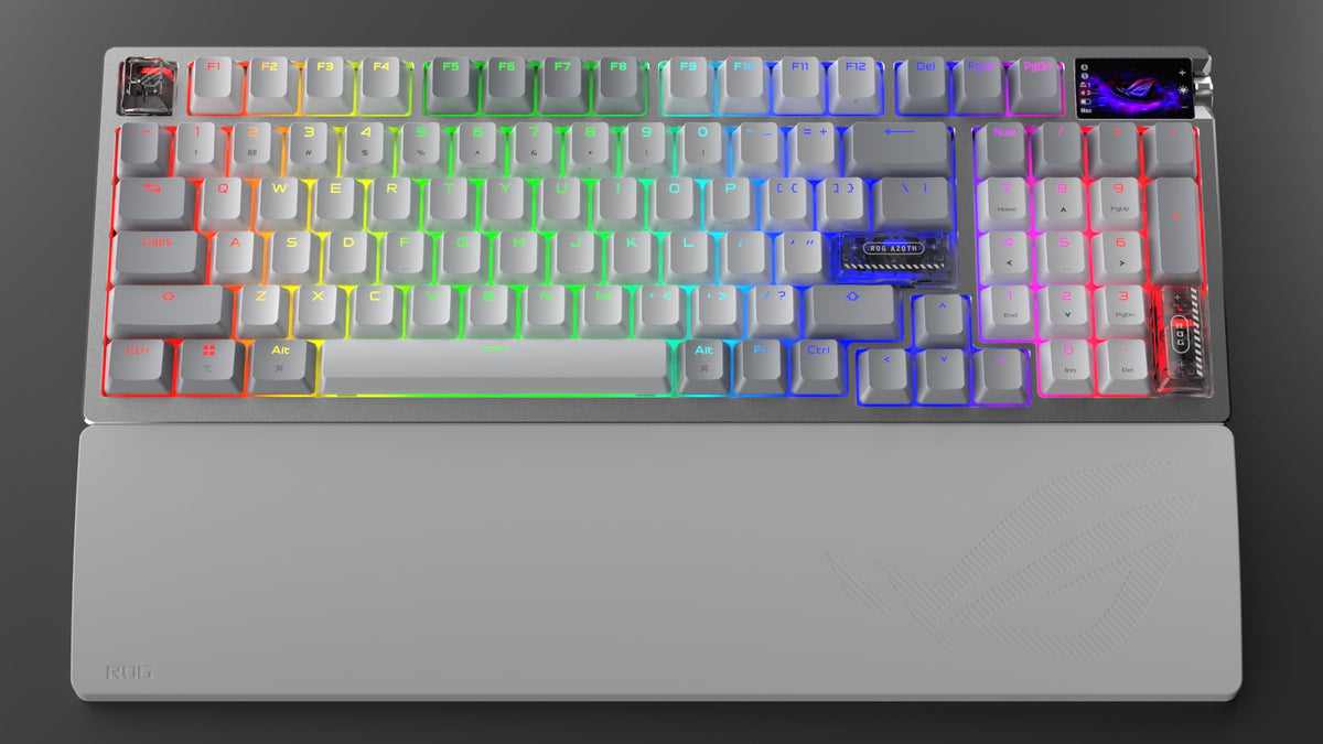 ASUS ROG Azoth 96 HE White Analog Gaming Keyboard - 90MP040H-BKDA30
