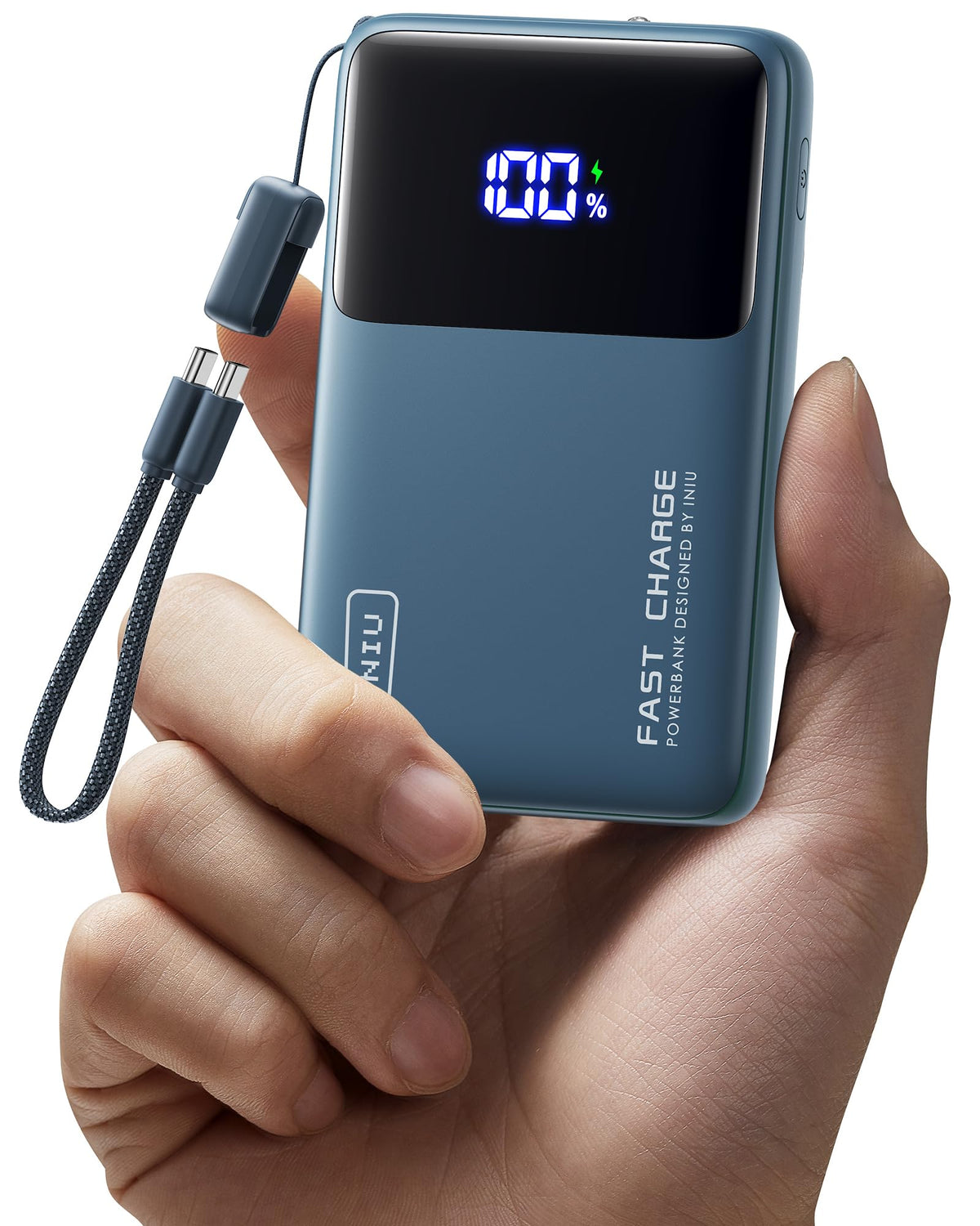 INIU 10000mAh Power Bank, Mini 45W Fast Charging Travel Gadgets PowerBank - P55