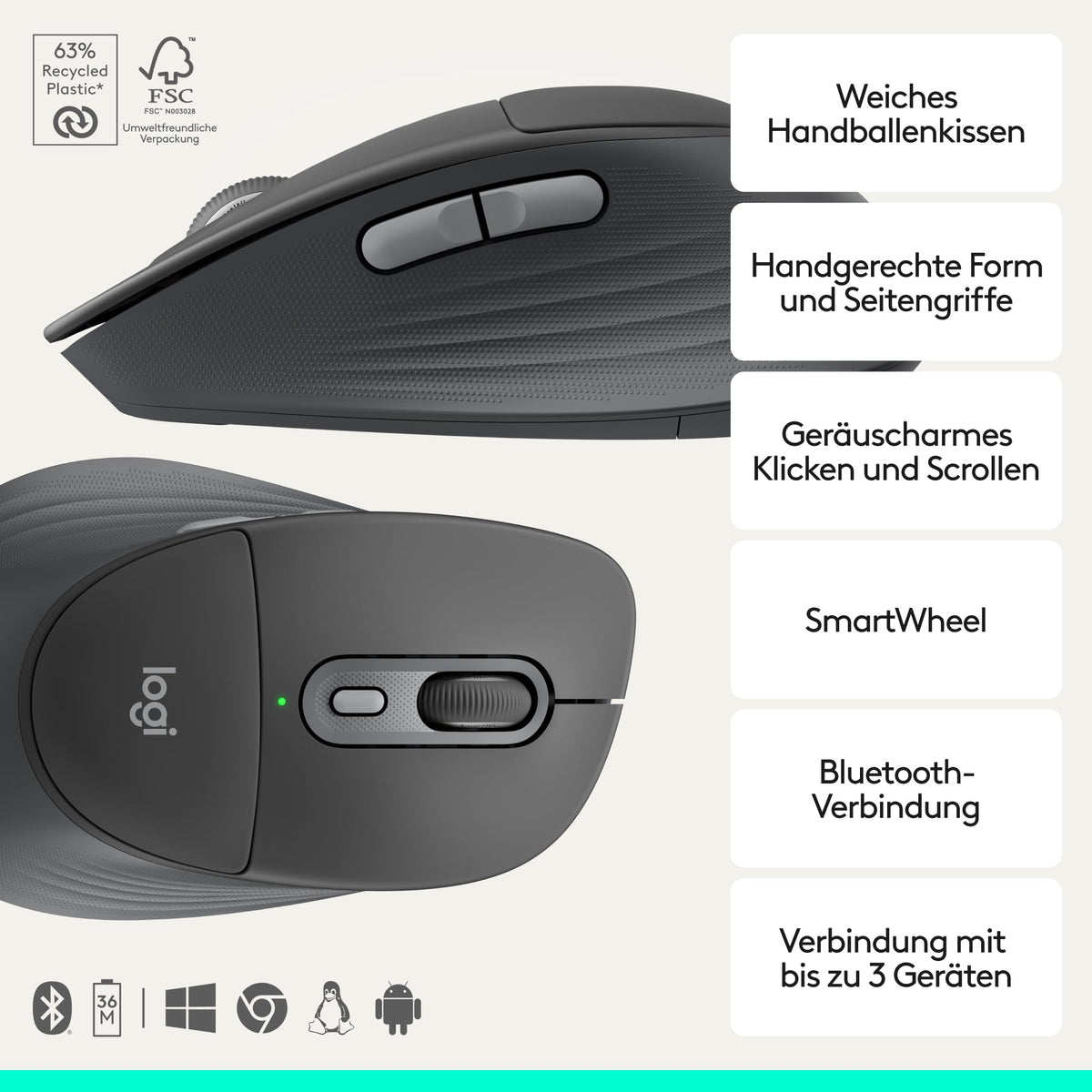 Logitech Signature Comfort Plus Combo MK880 Wireless Keyboard and Mouse Set - 920-014024