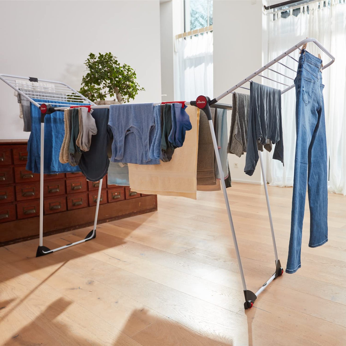 Vileda Infinity Flex Plus clothes airer, extendable, 30m XXL linen - 4023103238602