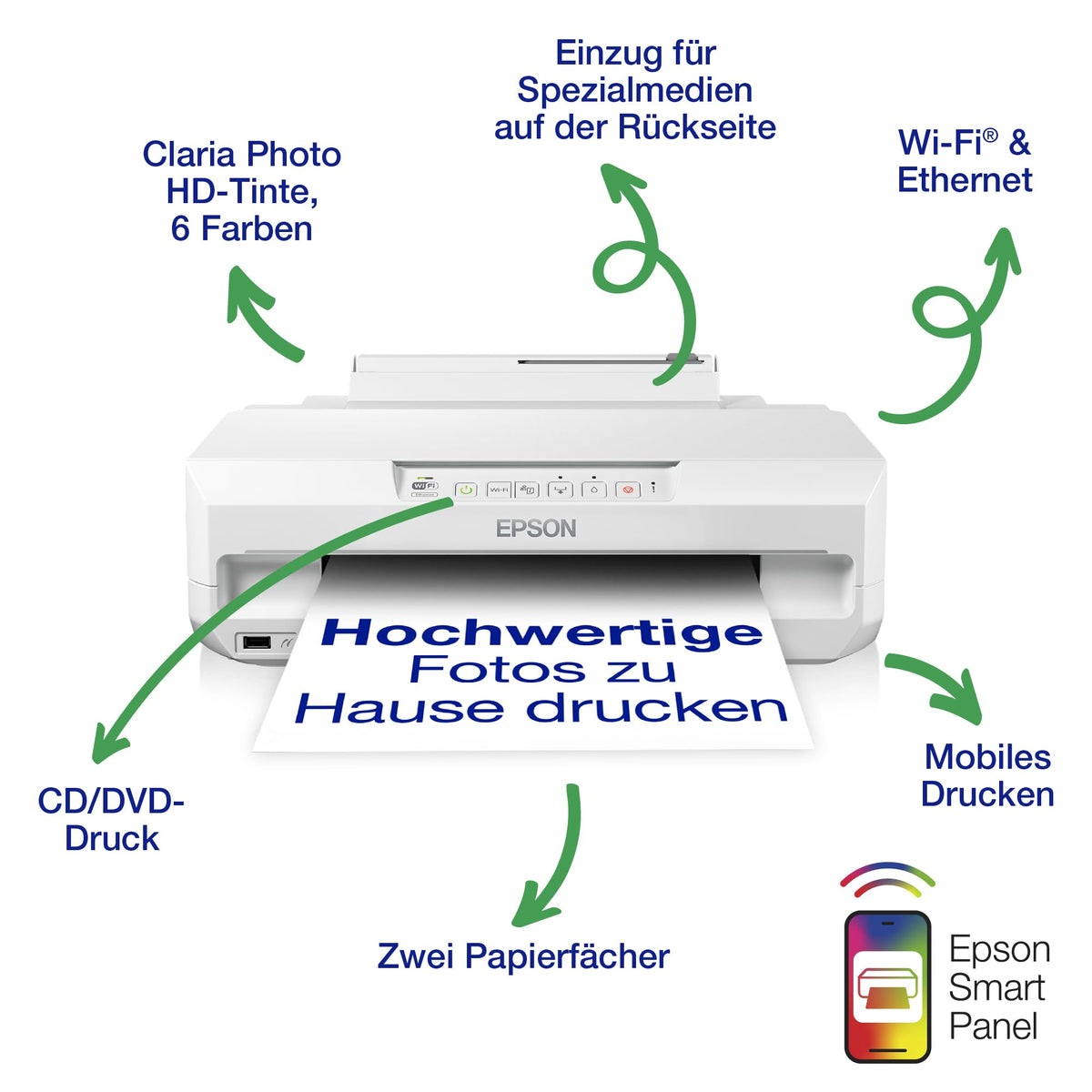 Epson Expression Photo XP-65 A4 wireless multifunction inkjet printer