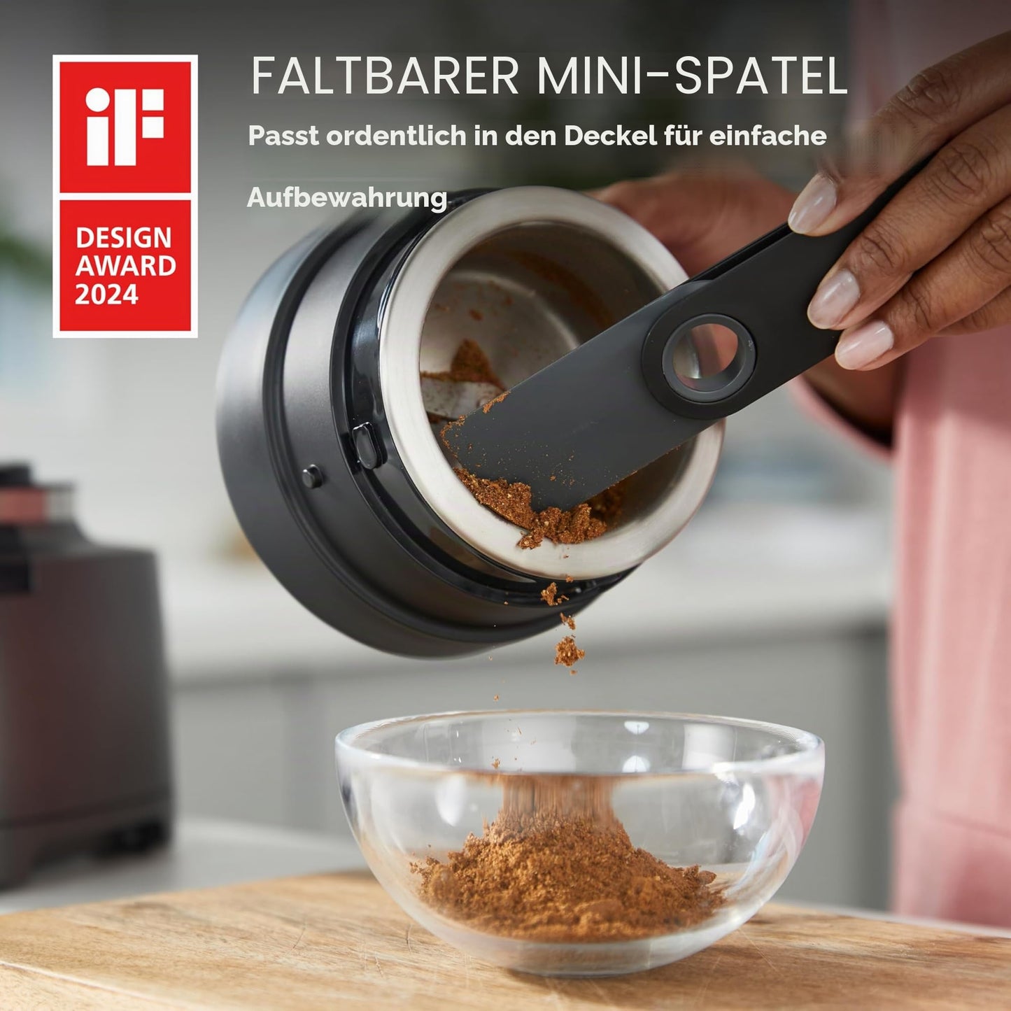 Kenwood Duo Prep 2-in-1 CHP80.000SI Multi Chopper & Grinder, Quadblade Blades, High Speed Grinder, Compact, Pulse Function, Non-Slip, 500ml Container, Dishwasher Safe, 800W, Silver