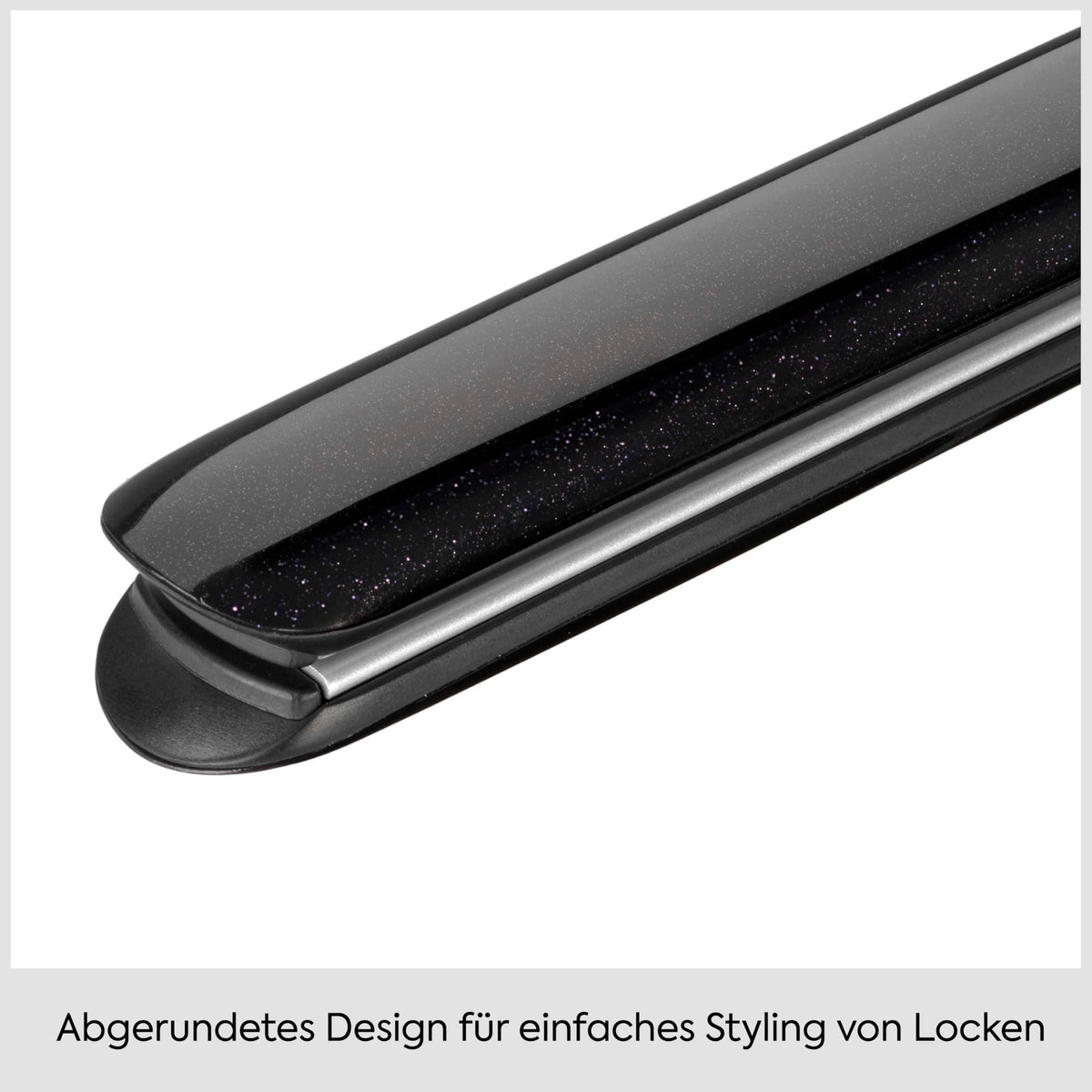 BaByliss Midnight Shine Hair Straightener, hair straightener with titanium-ceramic plates, extra long styling plates, 13 temperature settings (170–235°C), quick heat-up, anti-frizz shine finish, ST590E