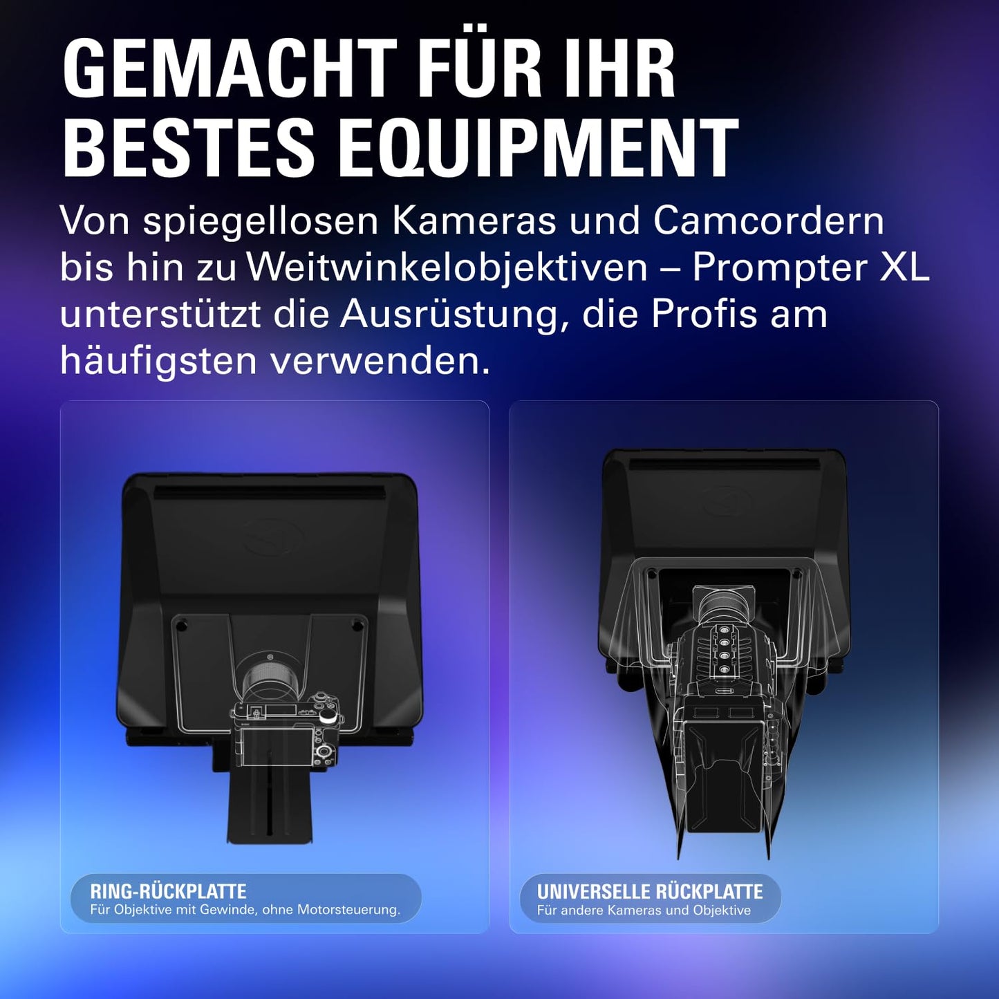 Elgato Prompter XL, full-size teleprompter, removable - 20WAG9901