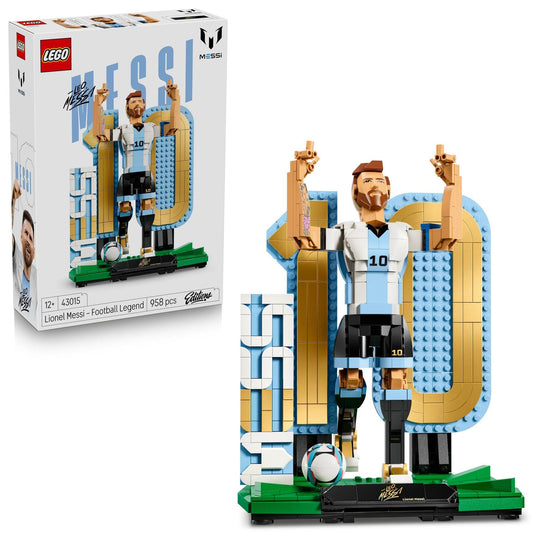 LEGO Editions Lionel Messi - Football Legend Toy - 3D Figures Model Building - DIY Children's Room Decoration - Gift for Boys, Girls from 12 Years and Adult Sports Fans - 43015