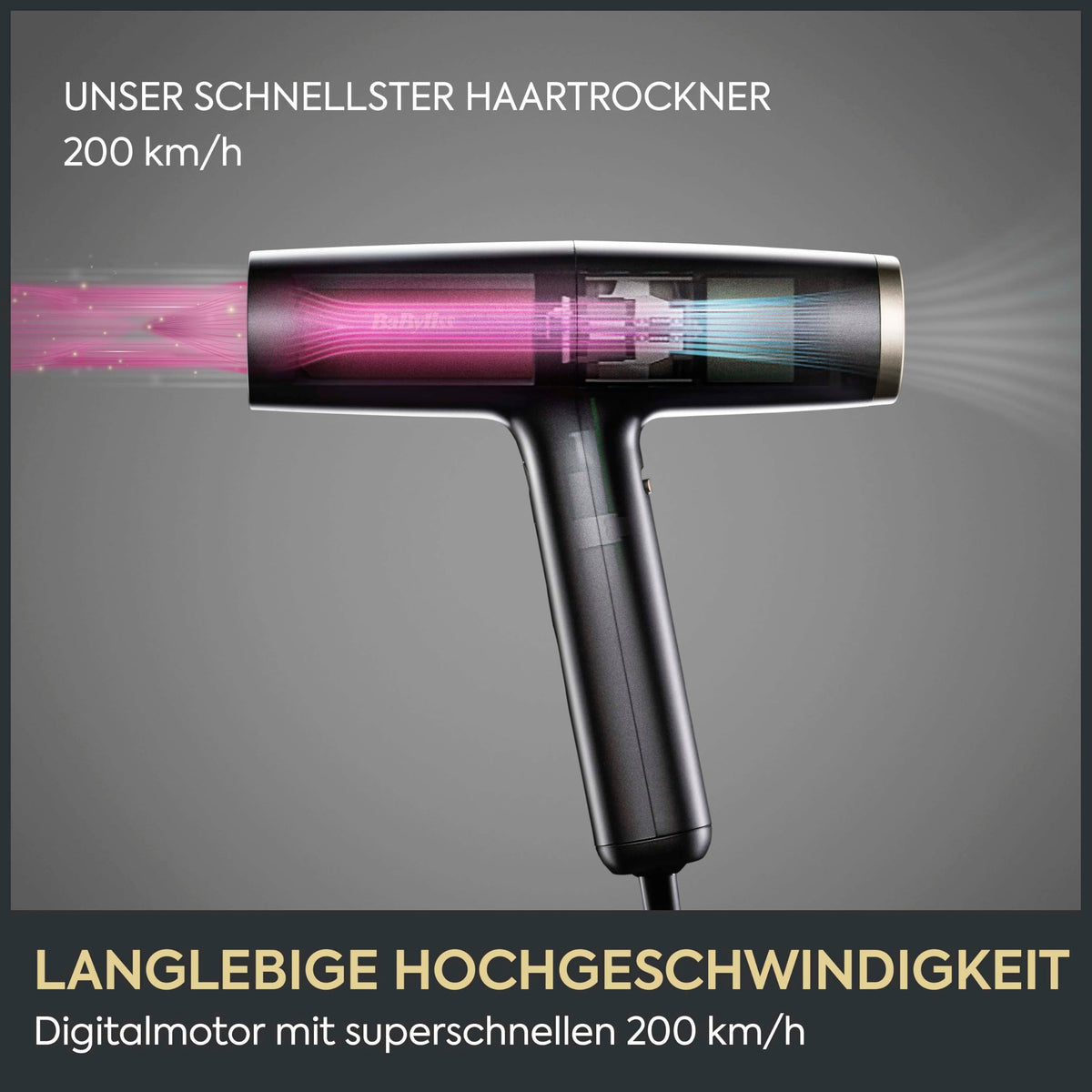 BaByliss Air Power Pro uscător de păr, profesional și ușor, feon - D6556DE