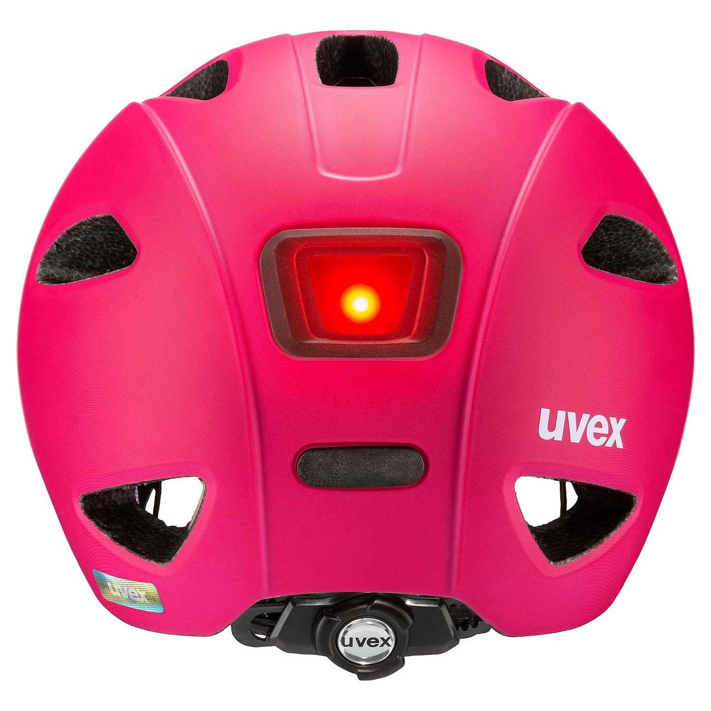 uvex OYO - Lightweight bicycle helmet for children - integrated side protection - expandable with LED light - Berry - Purple matt - 45-50 cm - S4100490615