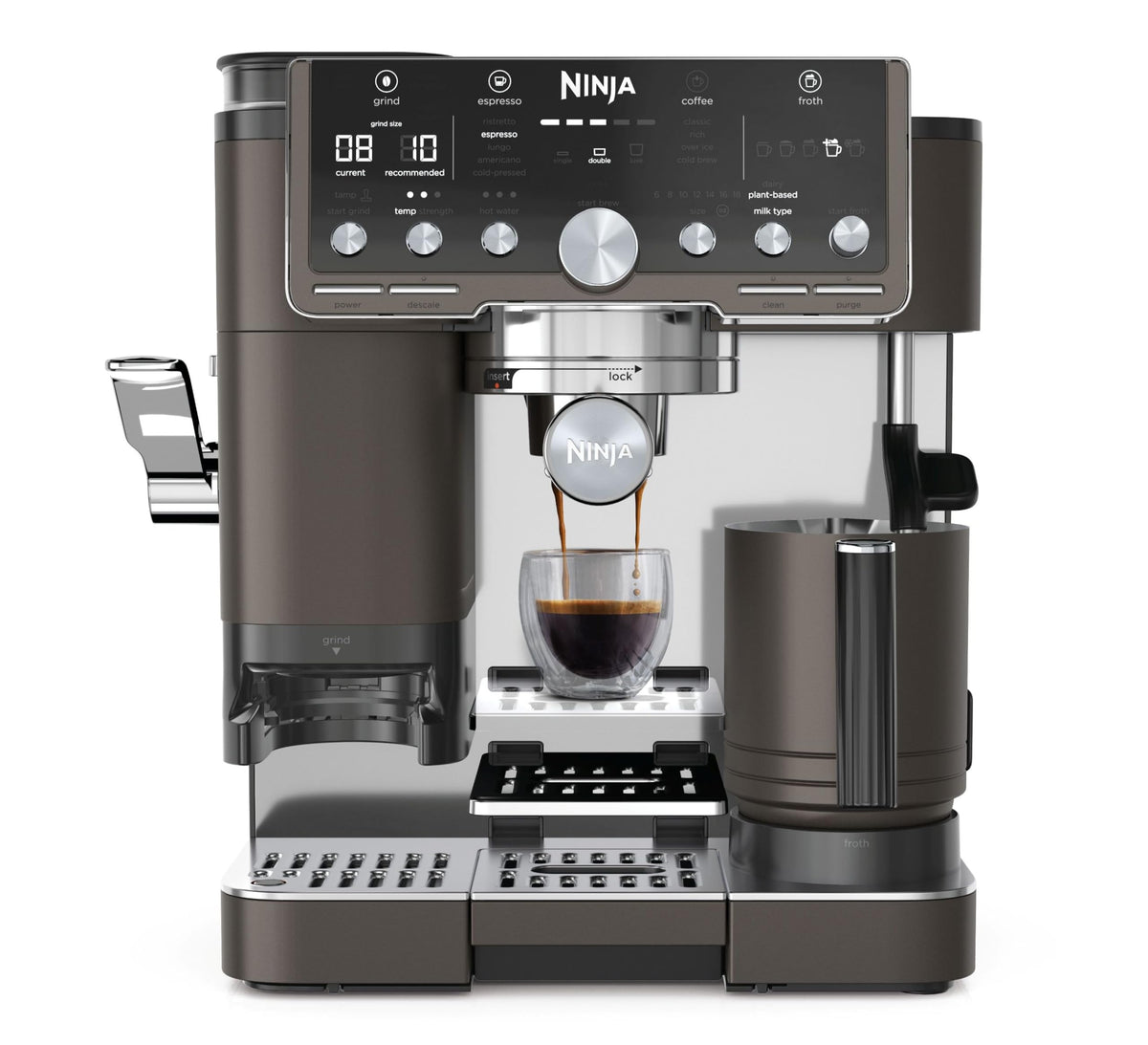 Ninja Luxe Pro 3-in-1-Masina de cafea cu râșniță, ES701EUBR