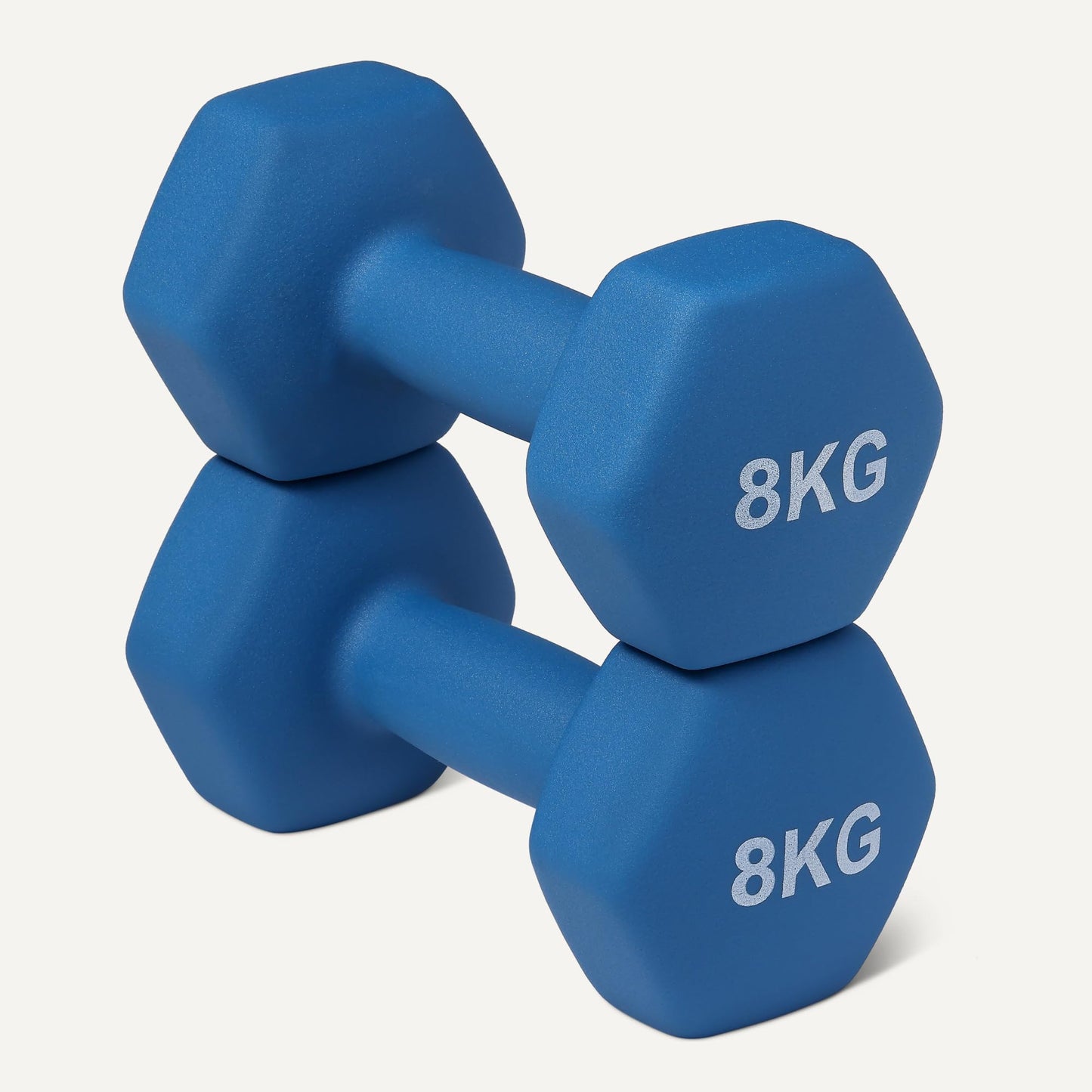 Amazon Basics Neoprene Dumbbell Weights Set, Pair of 8 kg - GND008