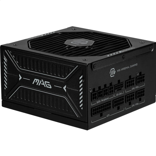 MSI MAG A1000GLS PCIE5 Sursă de alimentare, 1000W, 80 Plus Gold, ATX 3.1, suport pentru GPU PCIe 5.1, 12V-2x6 nativ, conector 12V-2x6 bicolor, sursă ATX, cabluri modulare - 306-7ZPIX11-CE0