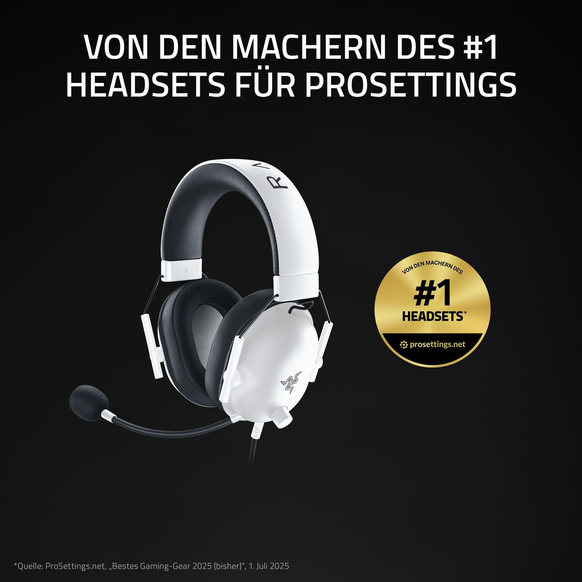 Razer BlackShark V2 X - Multi-platform wired esports headset (Triforce 50mm drivers, advanced passive noise cancellation, 7.1 surround sound, Hyperclear cardioid mic) White - RZ04-03240700-R3M1