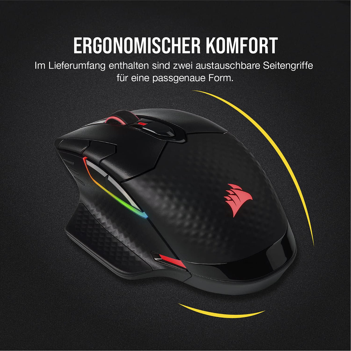 Corsair Dark CORE RGB PRO Wireless FPS/MOBA Gaming Mouse - Black - CH-9315411-EU